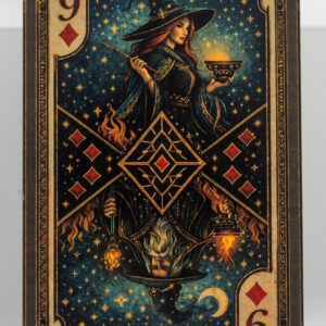 9 of Diamonds Postcard